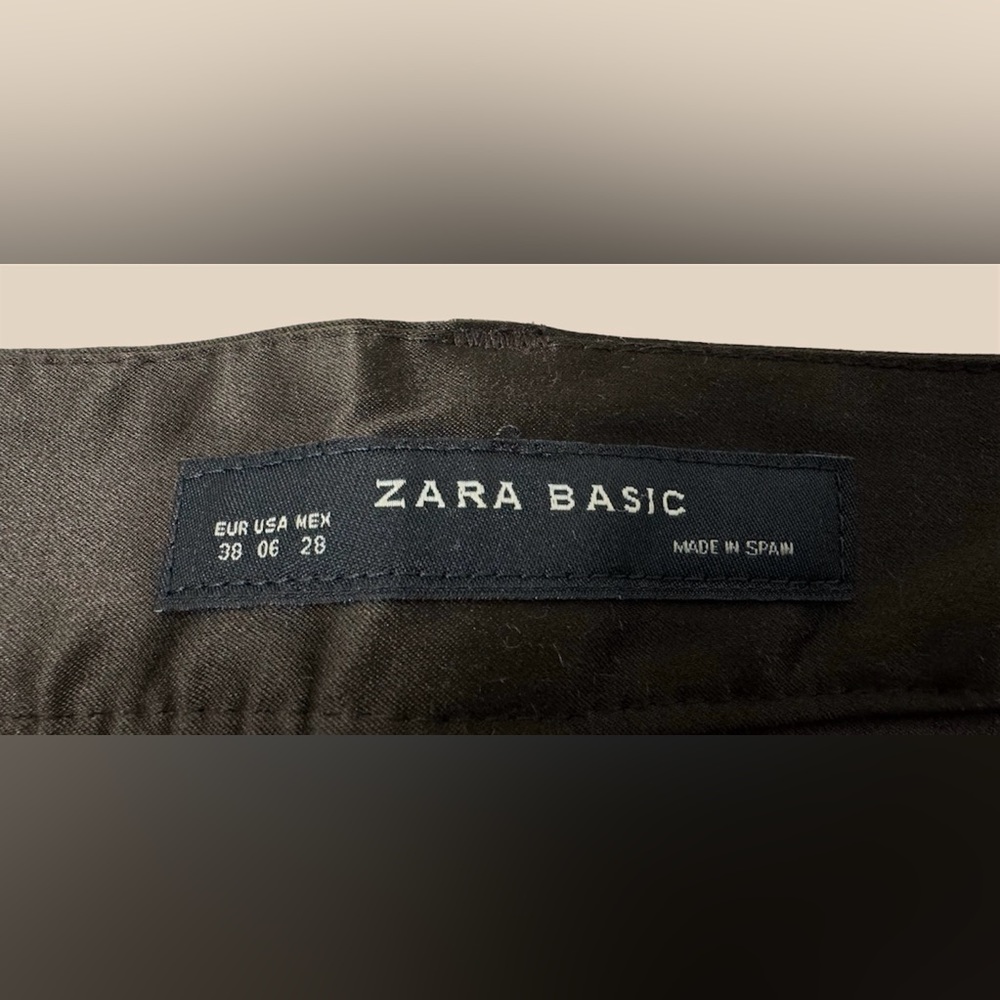 🛍️SALE🛍️ Zara Basic Satin Jeans / Pants / Trousers (Brown) - Picture 12 of 16